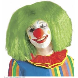 Peruka Clown kolor zielony