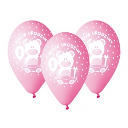 Balony 12" Moje 1 urodziny...