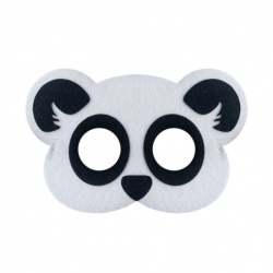 Maska filcowa Panda 19x12 cm